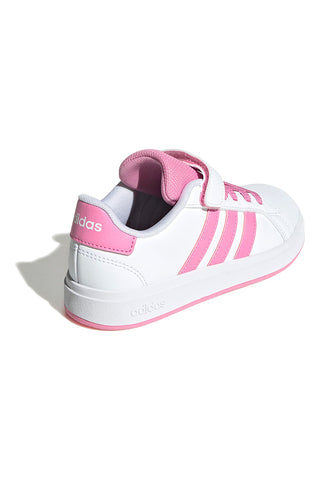 Bele in roza superge z zapenjanjem Adidas Grand Court 2.0 EL C