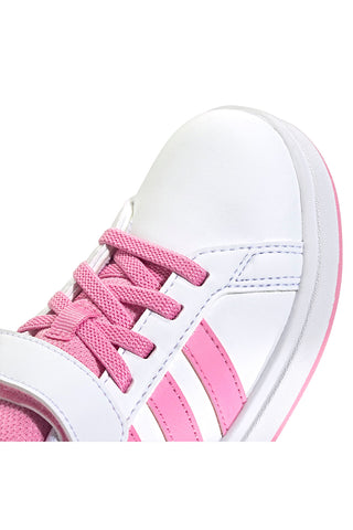 Bele in roza superge z zapenjanjem Adidas Grand Court 2.0 EL C
