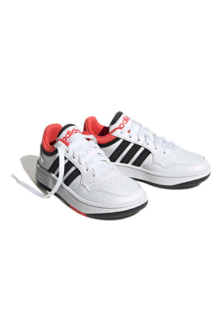 Bele in črne nizke superge Adidas Hoops 3.0 K