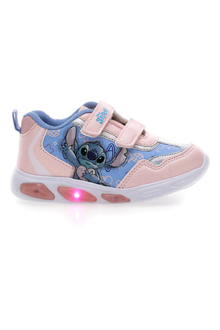 Roza-modre superge s svetlobnimi efekti in potiskom Stitch D6020150S
