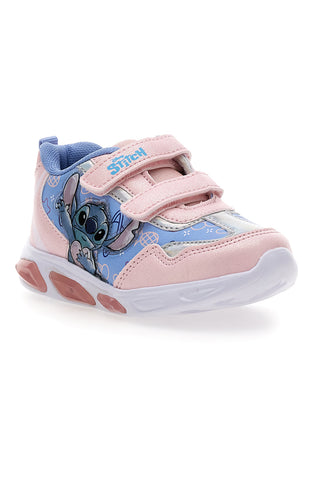 Roza-modre superge s svetlobnimi efekti in potiskom Stitch D6020150S