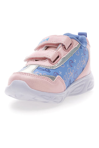 Roza-modre superge s svetlobnimi efekti in potiskom Stitch D6020150S