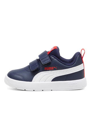 Modri športni copati z dvojnim zapenjanjem Puma Courtflex V3 V Inf