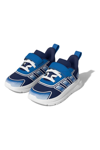 Modri športni copati z velcro trakom in vezalkami Adidas Tensaur Run 4 EL I