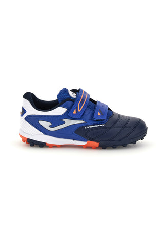 Modro-oranžni nogometni čevlji z velcro trakom Joma CAJW2603TFV