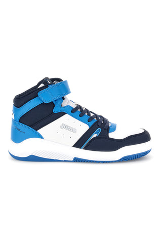 Sneakers alte bianche e blu con chiusura a strappo Joma JPLAMW2604V