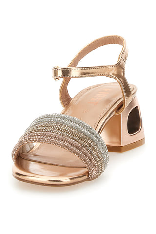 Sandali Oro Rosa s srednjim petom The First 651