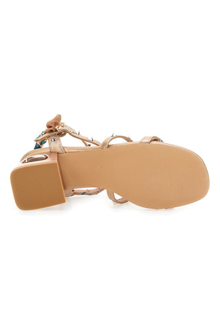 Sandali Oro Rosa s srednjim petom The First 652