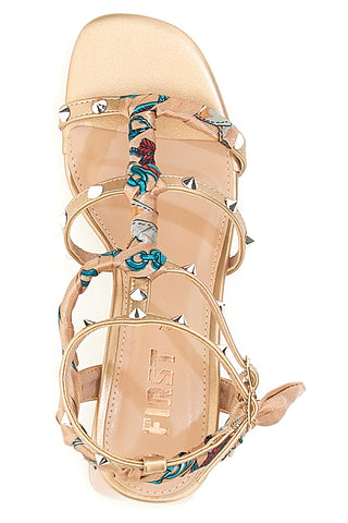 Sandali Oro Rosa s srednjim petom The First 652