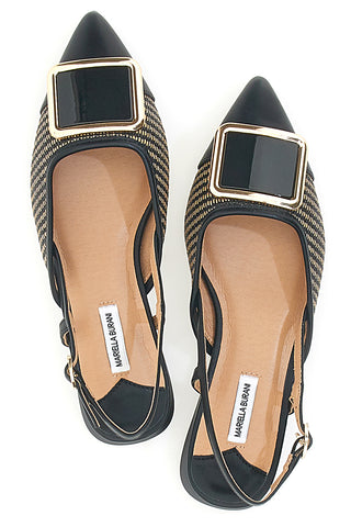 BALERINKE SLINGBACK S ČRNIM KONICAMI MARIELLA BURANI 51089