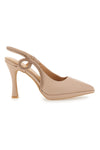 Décolleté Slingback Nude z odprtim prstom in trakom s kristali Mon Dieu 1929S30