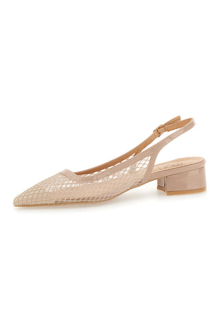 Décolleté Slingback Nude z zračnim zgornjim delom Mon Dieu 883137