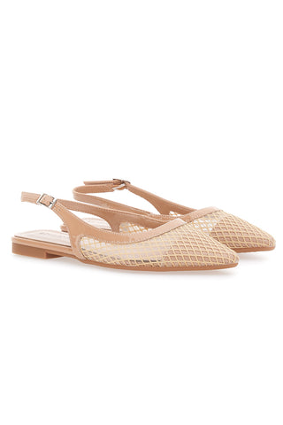 Balerinke slingback Beige Le Havre Paris XQJ52012