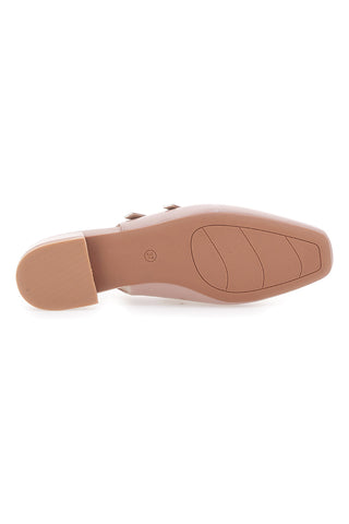 Roza balerinke Slingback z lakiranim učinkom in trakovi LE HAVRE PARIS CMJ2405313