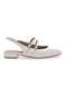 Bele balerinke Slingback z lakiranim učinkom in trakovi LE HAVRE PARIS CMJ2405313