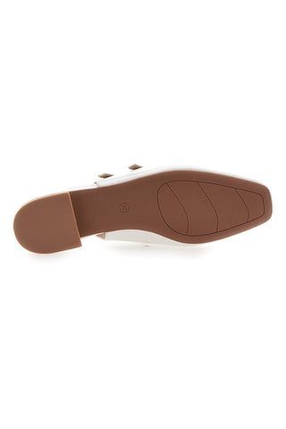 Bele balerinke Slingback z lakiranim učinkom in trakovi LE HAVRE PARIS CMJ2405313