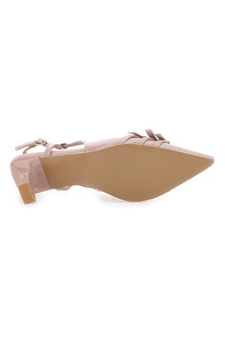 Décolleté Slingback Nude Effetto Vernice Con Tacco Medio LE HAVRE PARIS CMJ2405314