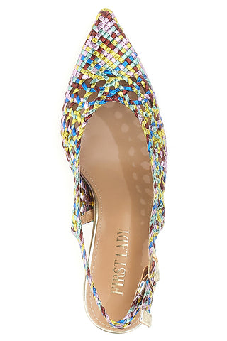 Décolleté Sling-back Multicolor First Lady P588