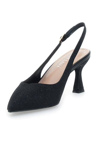 Črne čevlje s peto FIRST LADY P529