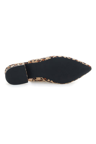 Balerine Slingback Leopardate a Punta First Lady P553