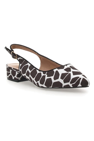 Balerine Slingback Zebrate a Punta FIRST LADY P553
