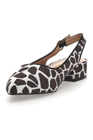 Balerine Slingback Zebrate a Punta FIRST LADY P553