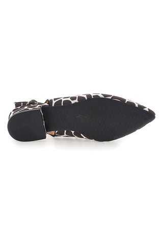 Balerine Slingback Zebrate a Punta FIRST LADY P553