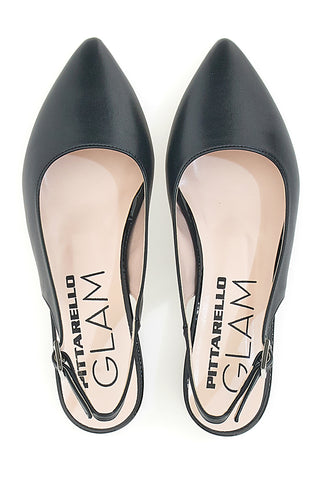 Črne balerinke Slingback PITTARELLO GLAM 2883