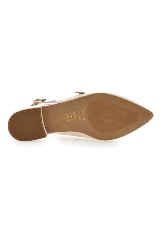 Balerine Slingback Panna s sprednjim trakom PITTARELLO GLAM 2888