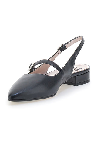 Črne balerinke Slingback s sprednjim trakom PITTARELLO GLAM 2888
