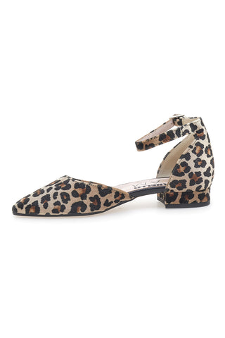 Leopardaste balerinke z zapestnico okoli gležnja PITTARELLO GLAM 2885