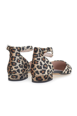 Leopardaste balerinke z zapestnico okoli gležnja PITTARELLO GLAM 2885