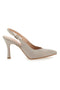 Décolleté Slingback Platino Con Glitter Pittarello Vogue 487