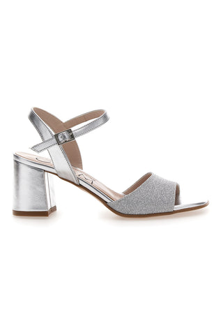 Srebrni sandali s srednjim peto PITTARELLO GLAM 5214