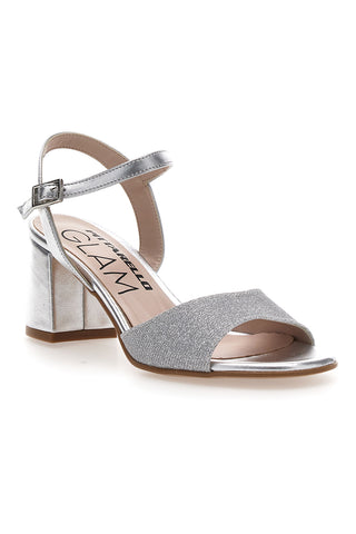 Srebrni sandali s srednjim peto PITTARELLO GLAM 5214