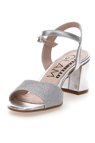 Srebrni sandali s srednjim peto PITTARELLO GLAM 5214