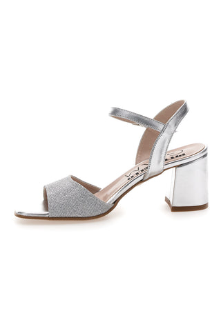 Srebrni sandali s srednjim peto PITTARELLO GLAM 5214