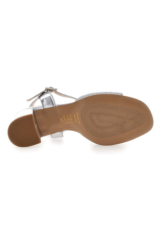 Srebrni sandali s srednjim peto PITTARELLO GLAM 5214