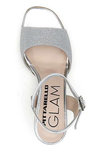 Srebrni sandali s srednjim peto PITTARELLO GLAM 5214