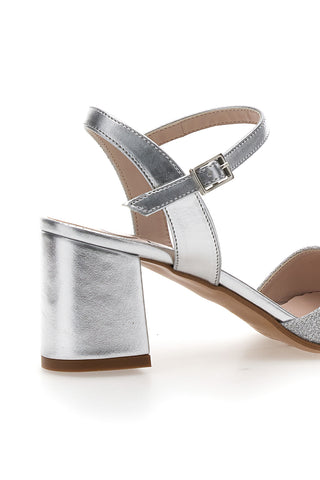 Srebrni sandali s srednjim peto PITTARELLO GLAM 5214