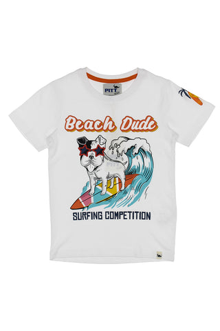 Majica Pitt Kids 03027 bela