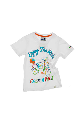 Majica Pitt Kids 03079 Bela