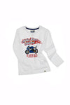 Majica z dolgimi rokavi Pitt Kids 03037 bela