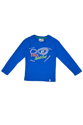 Majica z dolgimi rokavi Pitt Kids 04007 Modra