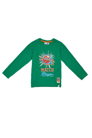 Majica z dolgimi rokavi Pitt Kids 04012 Zelena