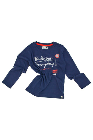 Majica Pitt Kids 04034 Modra