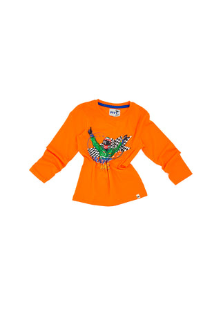 Majice Pitt Kids 04008 Oranžna