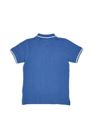 Modra polo majica z belimi robovi Pitt Kids PT-B-PL-05032