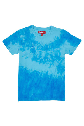 Modra majica z učinkom tie-dye Pitt Kids PT-B-T-05035