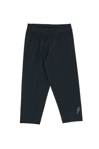Črne legice 7/8 z logotipom Pitt Kids PT-G-LG-05073